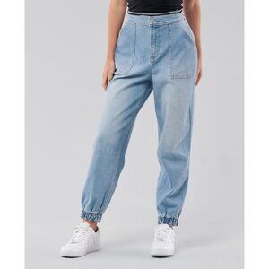Hollister Women's Ultra High Rise Denim Jogger Jeans Vintage Soft Stretch S NWT